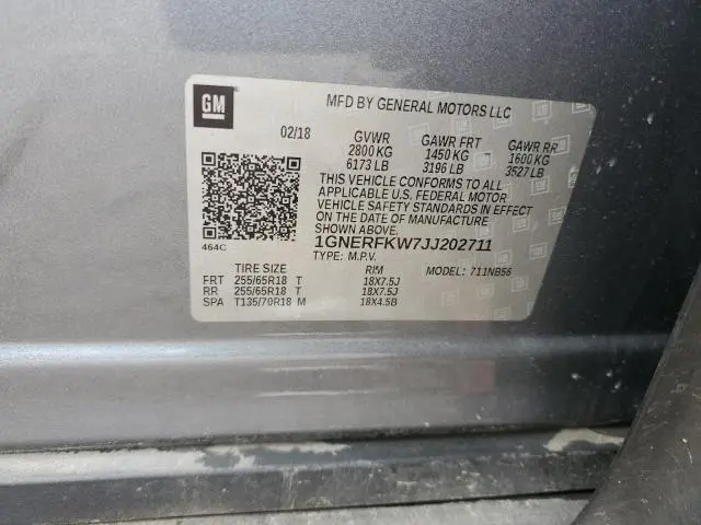 2018 CHEVROLET TRAVERSE LS  