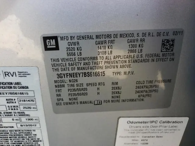 2011 CADILLAC SRX PERFORMANCE COLLECTION  