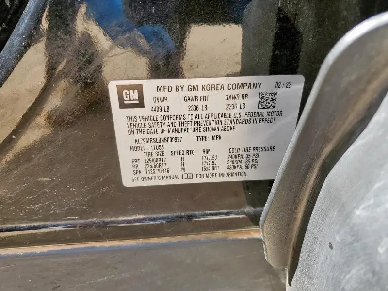 2022 CHEVROLET TRAILBLAZER LT  