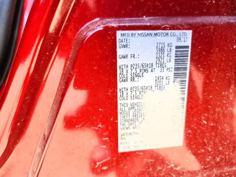 2018 NISSAN PATHFINDER SL  