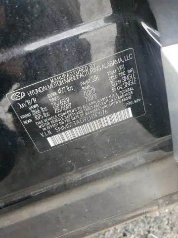 2020 HYUNDAI SANTA FE SE  