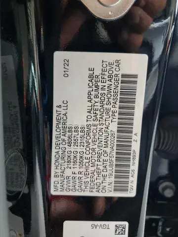 2022 ACURA TLX TECH A  