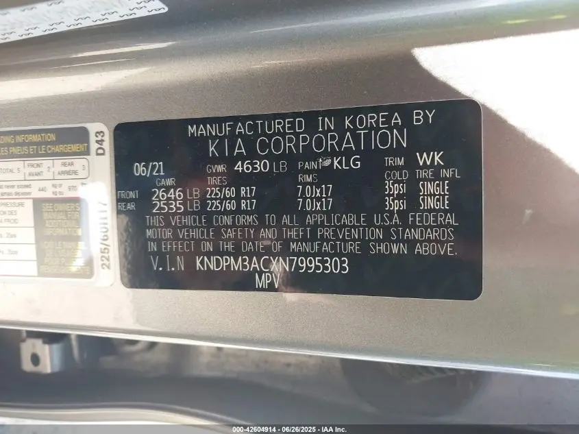 2022 KIA SPORTAGE LX