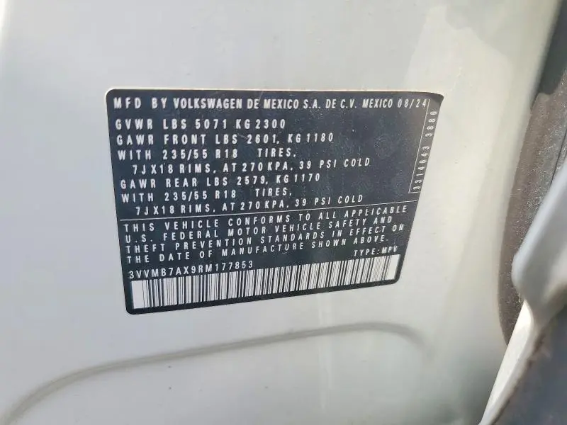 2024 VOLKSWAGEN TIGUAN SE  