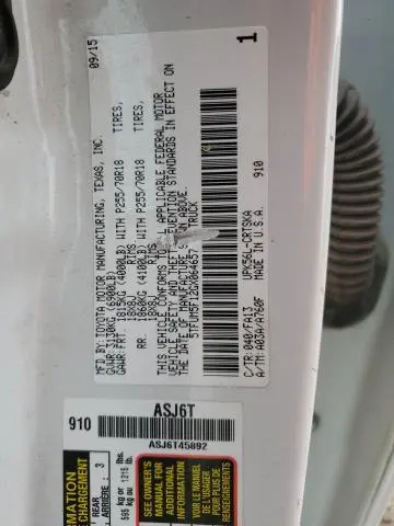 2016 TOYOTA TUNDRA DOUBLE CAB SR  