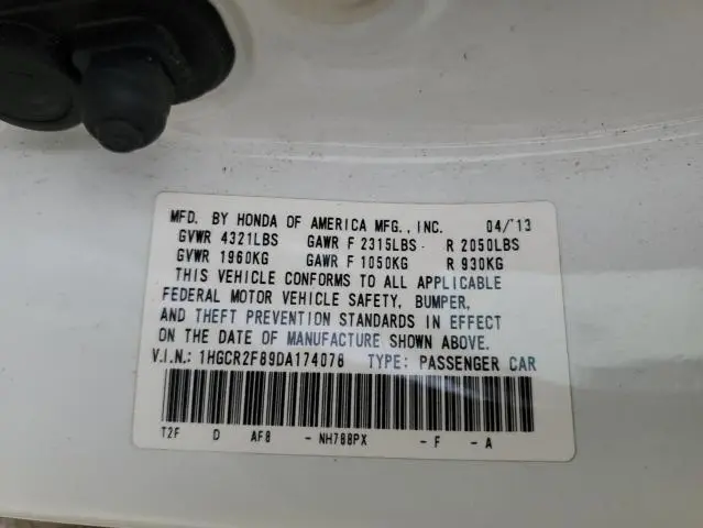 2013 HONDA ACCORD EXL