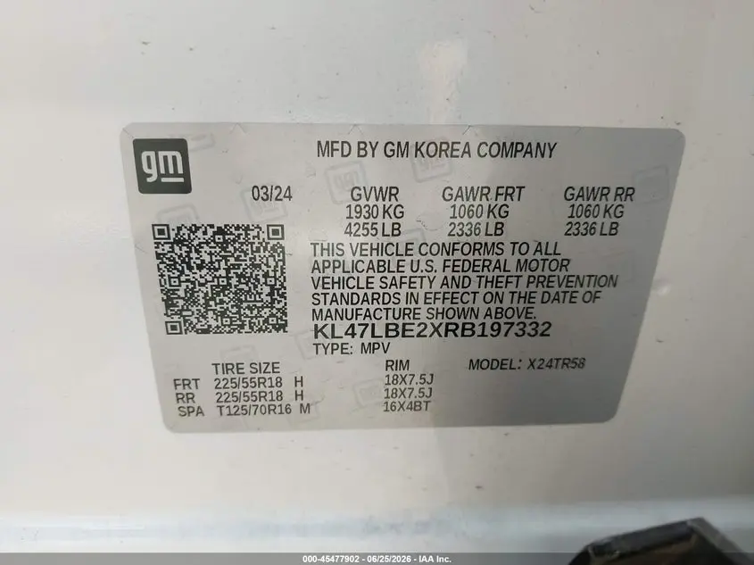 2024 BUICK ENVISTA SPORT TOURING FWD