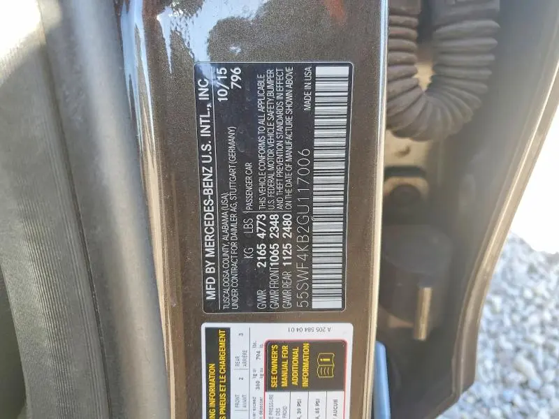 2016 MERCEDES-BENZ C 300 4MATIC  