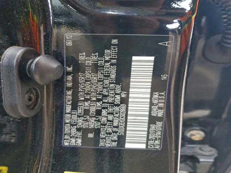 2012 TOYOTA HIGHLANDER BASE  