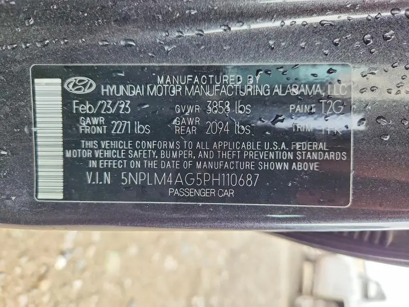 2023 HYUNDAI ELANTRA SEL  