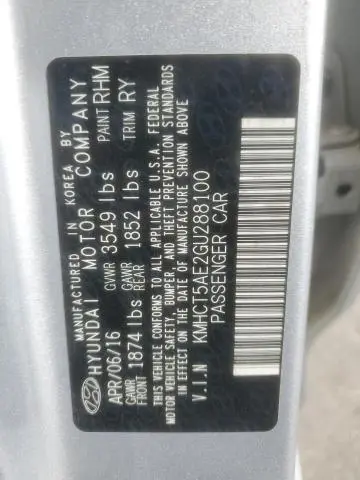 2016 HYUNDAI ACCENT SE  