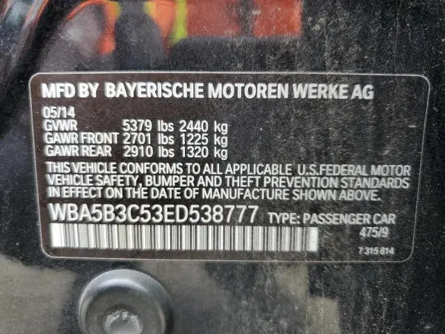 2014 BMW 535 XI  
