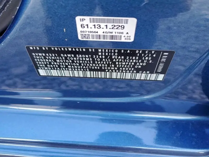 2015 VOLKSWAGEN JETTA SE  