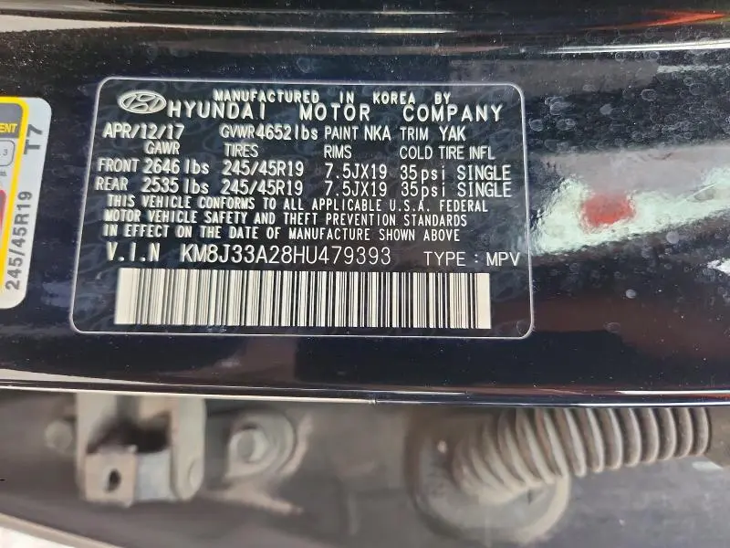 2017 HYUNDAI TUCSON LIMITED  