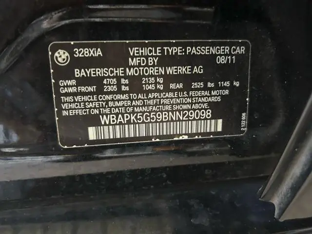 2011 BMW 328 XI SULEV  