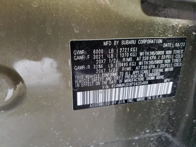 2023 SUBARU ASCENT LIMITED