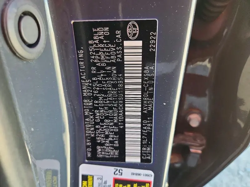 2025 TOYOTA CAMRY SE  