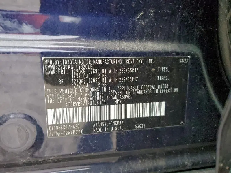 2023 TOYOTA RAV4 XLE  