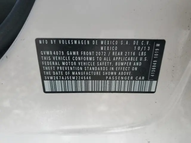 2014 VOLKSWAGEN JETTA BASE  