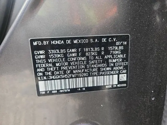 2015 HONDA FIT LX