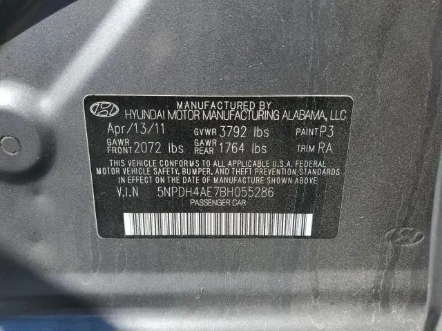 2011 HYUNDAI ELANTRA GLS  