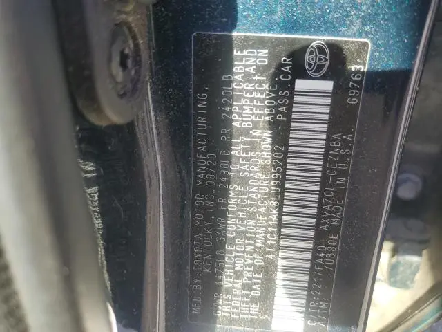 2020 TOYOTA CAMRY LE  