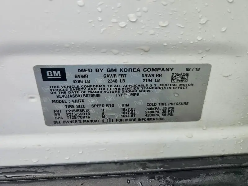 2020 BUICK ENCORE PREFERRED  