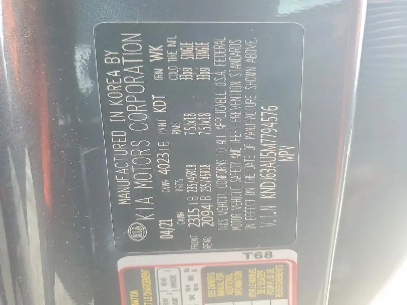2021 KIA SOUL GT LINE  