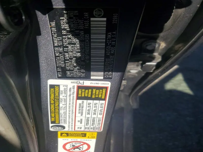 2014 TOYOTA CAMRY LE  