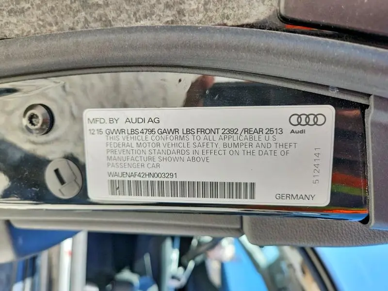 2017 AUDI A4 PREMIUM PLUS  