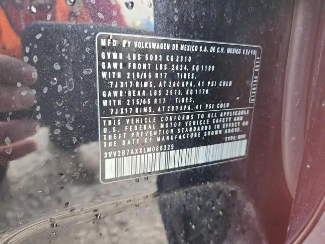 2020 VOLKSWAGEN TIGUAN SE  