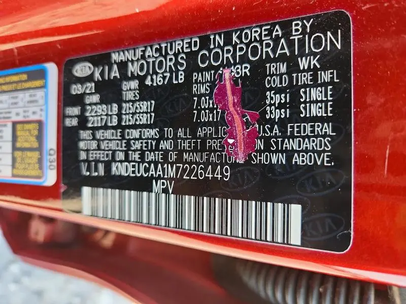 2021 KIA SELTOS S  
