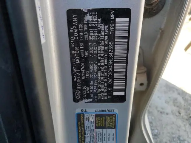 2017 HYUNDAI TUCSON LIMITED  