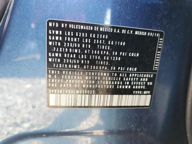 2020 VOLKSWAGEN TIGUAN SE  