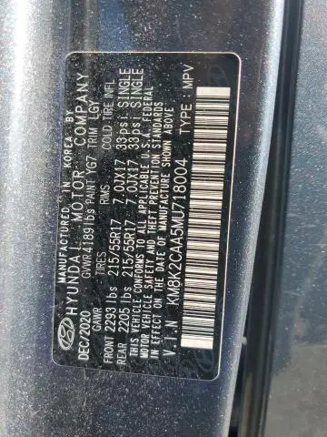 2021 HYUNDAI KONA SEL  