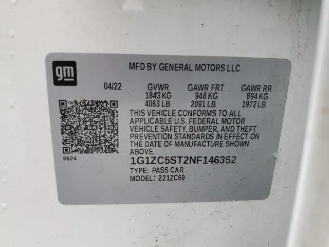 2022 CHEVROLET MALIBU LS  