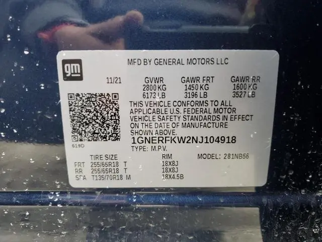 2022 CHEVROLET TRAVERSE LS  
