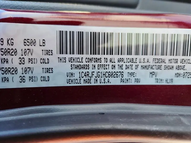 2017 JEEP GRAND CHEROKEE SUMMIT  