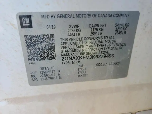 2019 CHEVROLET EQUINOX LT  