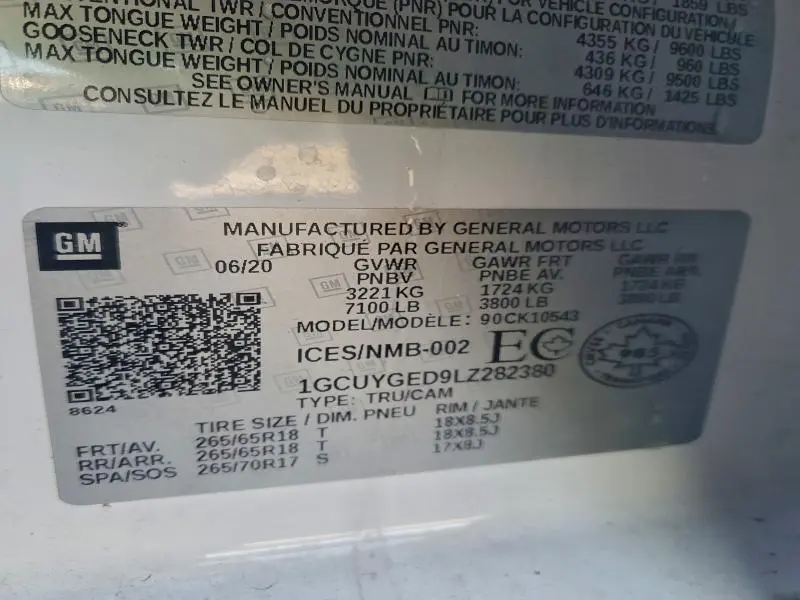 2020 CHEVROLET SILVERADO K1500 LTZ  