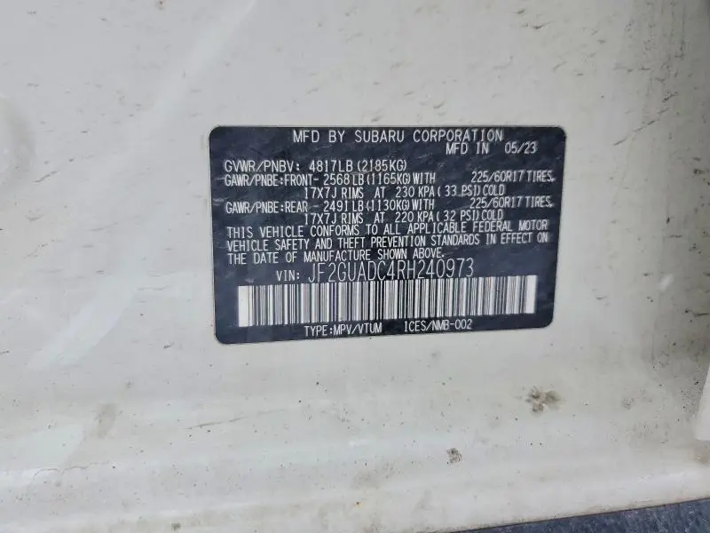2024 SUBARU CROSSTREK PREMIUM  