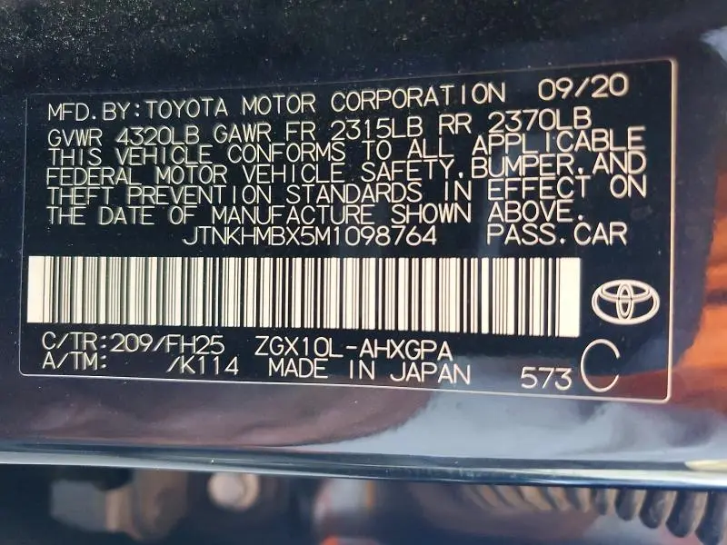 2021 TOYOTA C-HR NIGHTSHADE  