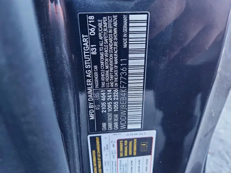 2019 MERCEDES-BENZ C 300 4MATIC  