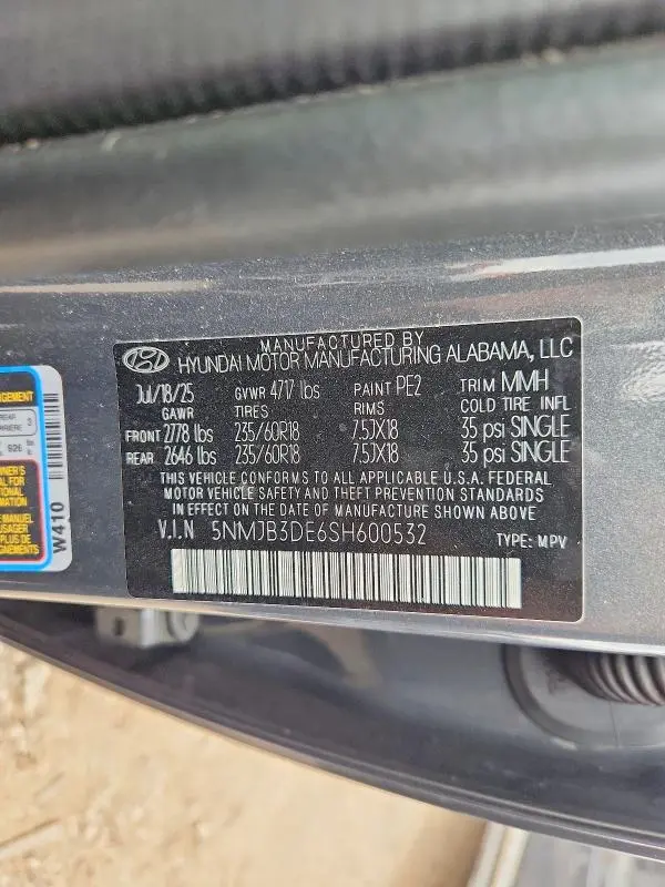 2025 HYUNDAI TUCSON SEL  