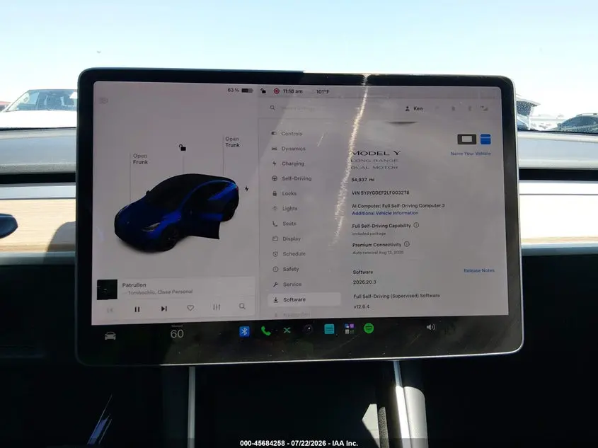 2020 TESLA MODEL Y LONG RANGE DUAL MOTOR ALL-WHEEL DRIVE/PERFORMANCE DUAL MOTOR ALL-WHEEL DRIVE
