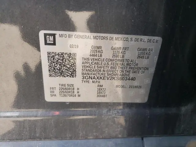 2019 CHEVROLET EQUINOX LT  
