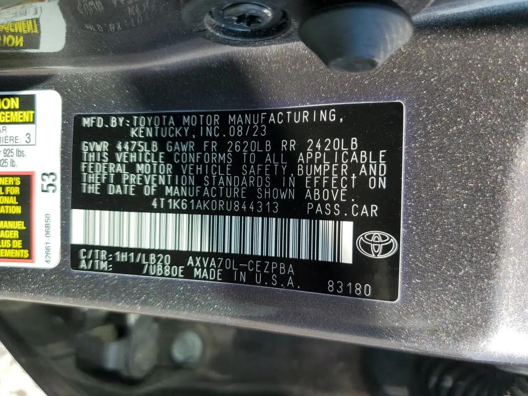 2024 TOYOTA CAMRY XSE  