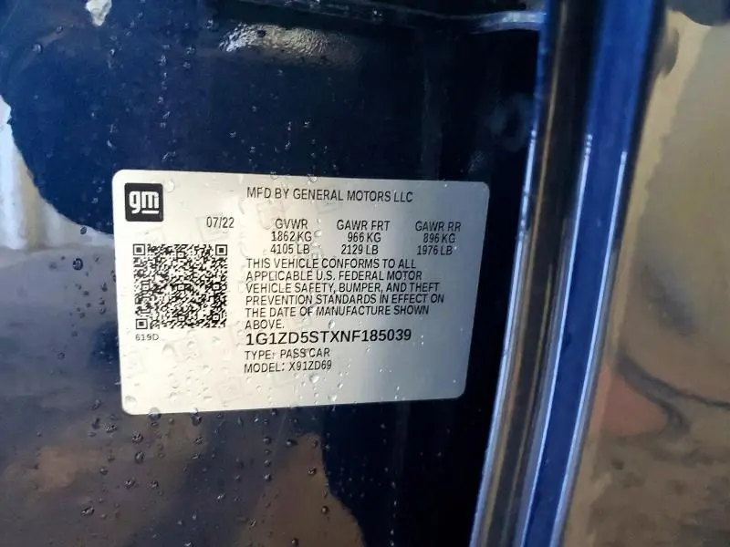 2022 CHEVROLET MALIBU LT  