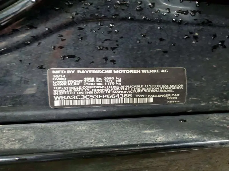 2015 BMW 320 I XDRIVE  