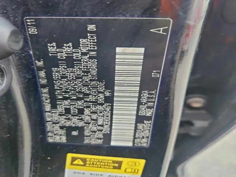 2012 TOYOTA HIGHLANDER LIMITED  